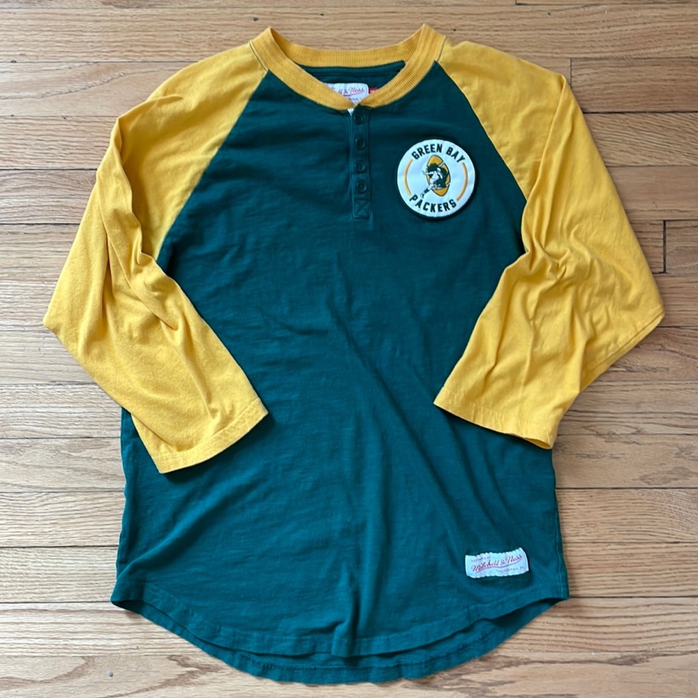 Green Bay Packers Baseball Shirt - Mitchell & Ness